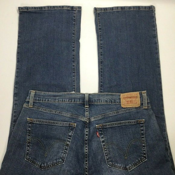 Levis 550 Relaxed Jeans Women's Size 18 M Boot Cut Blue Stretch Denim High Waist - Picture 2 of 7